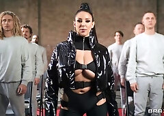 An awesome bukkake session with a godlike hoe Angela White