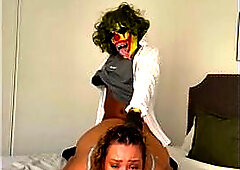 Peachie Garcia Loving Each Second Of The Wicked Clown Giving it Worthy To HER!