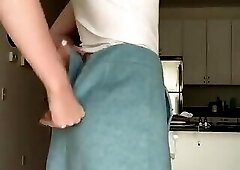 Showing off body in kitchen xhYKJqE