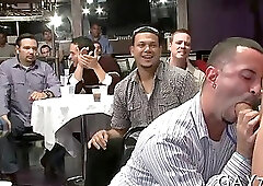 Sucking a huge stripper cock