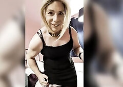 A very lustful Nikki comes home after a very hot evening, and discharges a mega cum!