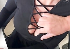 Interrupted, amateur wife