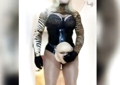 Kym's Unparalleled Oral Job (trans, Mask, Female Mask, Crossdress, Hose, Fetish, Transformation)