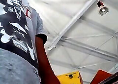 Arab Man Jerks-off at Work