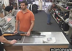 Hot and Masculine military dude pawns his dick and gets his ass fucked