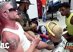 Gang, role play, cumshot