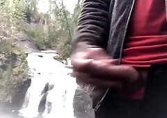 Nearly Caught By Hikers After Jizzing In Front Of Trent Falls Vancouver Island