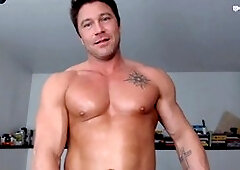 American, gay ass, man masturbating