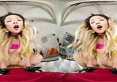 Teen Asian Beauty Lulu Chu As X-MEN JUBILEE Showing Her