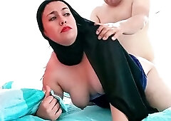 Hijab, chubby girl, ravaging