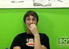 Interviewed Twink Junior Ray Finger Fucks Himself And Jerks