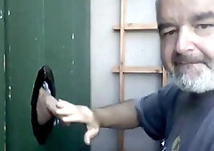 Blowjob and cum eating in Glory Hole 9