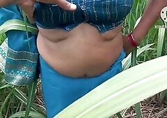 Desi bhabhi gets wild in the sugarcane field in this Indian porn vid