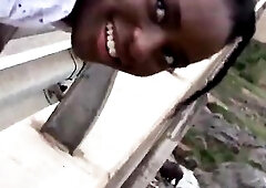 Darksome Skin Ebony Chick Anal Railed By BWC In Wild Interracial Hookup