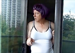 naughty Gigi smoking - white sundress