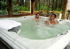 DrillMyHole.com: Blowjob cum outdoors next to piercing athletic american 18 yr old Collin Simpson