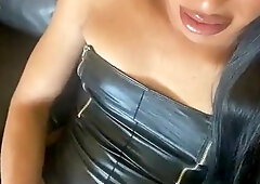 Trans indian milking, filthy chat and spunking