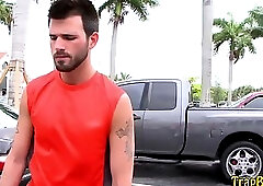 Conned uncut hetro jizzed