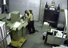 Couple having a Blowjob at the warehouse