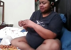 big beautiful woman mukbang and rambling (sorry if the sound isn't syncing)