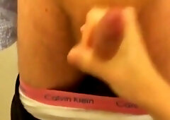 Two friends play wanking games 7