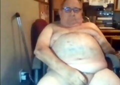 Grandpa cums, grandpa on grandpa, grandpa cum on webcam