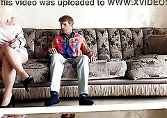 Super Avid 3some With A Blond Beauty And Old Cuck Uncle