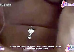 Busty thai ladyboy cums while riding some dick