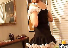 Hazel Tucer in Maid Uniform Strips