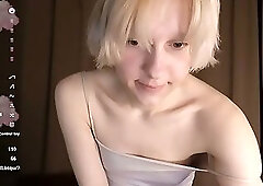 Shy blonde on cam