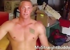 Randy Guy Stripping For Wanking