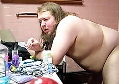 Gay orgasm, obese, chubby gay