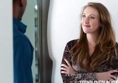 Curvy Blonde Babe Sucks Big Black Dick