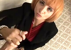 Redhead mother I'd like to fuck Enjoys Wanking A Penis