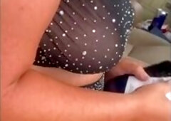 Wife wearing a see through dress in public!!!