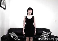 Gothic Playgirl Gets Annihilated On The Ebony Bed