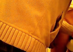 Quick Blowing In A Bathroom