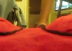 Towel humping thick cum orgasm 6