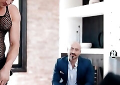 Gay nympho stripper barebacks muscular stud in doggystyle