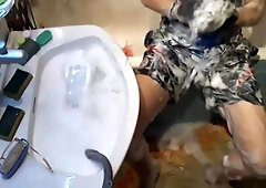 Something from my archive - cut-offs washing