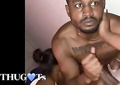 Ebony Pair Haves Pleasure with Trans