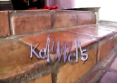 Compliant blond gets rammed in the booty on the bed