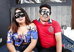 three ebony chaps have sex with a hotwife whilst her cuckold spouse watches