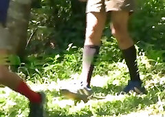 Gay gangbanged outside