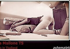 EU Trans Monica in Thailand getting Fisted by a naughty girl