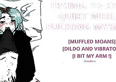 [‍] TRYING TO STAY QUIET DURING THE TIME THAT BANGING MYSELF [Muffled Groans] [Sex tool And Sex tool]