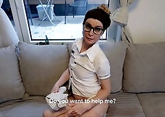 Busty stepmom provokes her stepson while cleaning and ends up getting ravaged