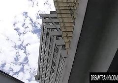 Molten Tgirl Kamila Lins gets Fisted and Pounded Rock Hard while Roped up