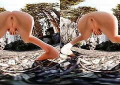 VR 180 4K Elf angel rides your rod (vrjav . net)
