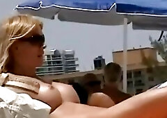 T-girl Naked by the Beach